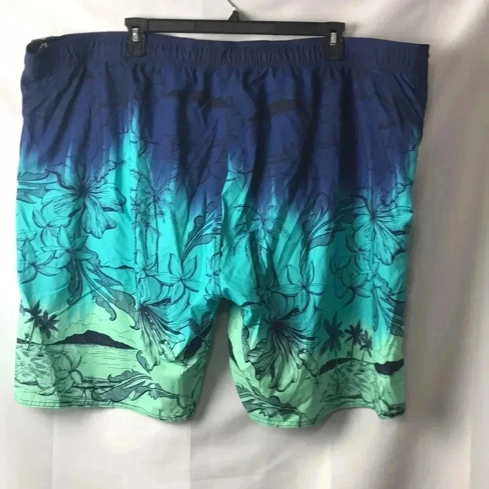 NWT ROUNDTREE‎ & YORKE MENS 4XB SWIMSUIT. 52Wx24”L